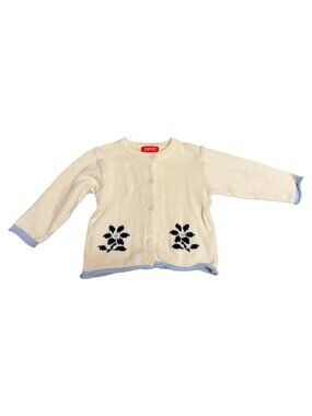 Vintage 1990s/Y2K Sprit Baby Girls Button Down Sweater - Size 24 months